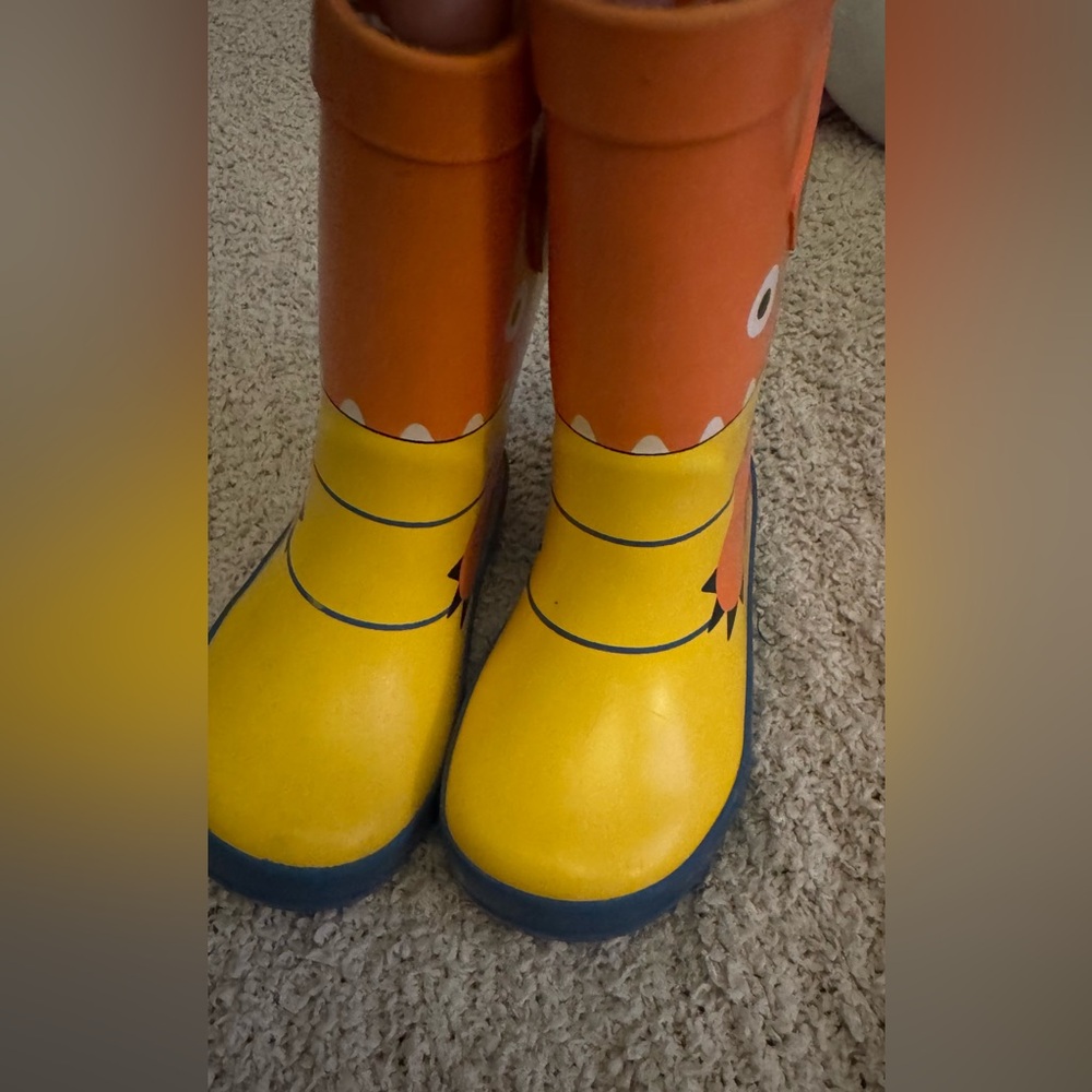 Cat & Jack Orange and Yellow Kids Boots